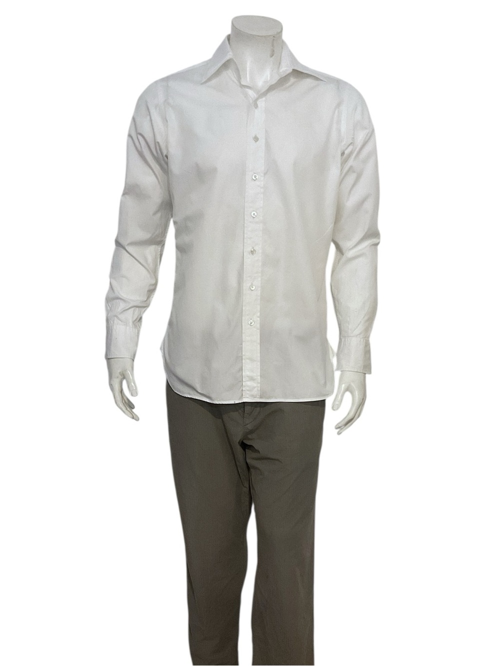 Drake’s Mens White Dress Shirt